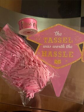 Pink Graduation Tassel & Fringe Party Decorations